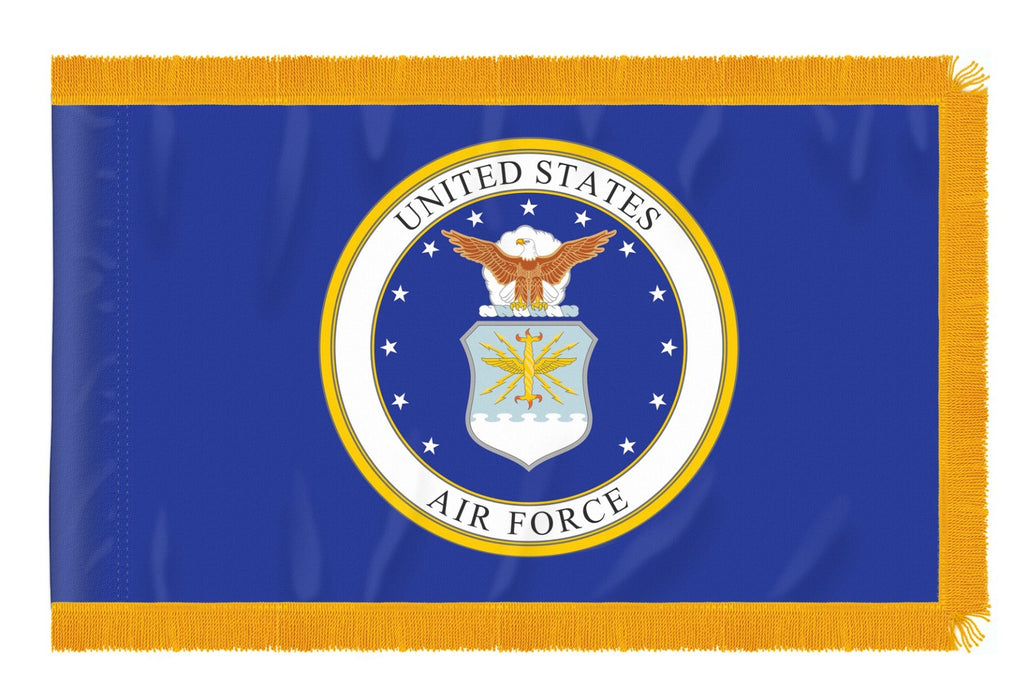 Air Force Seal Flag With Fringe