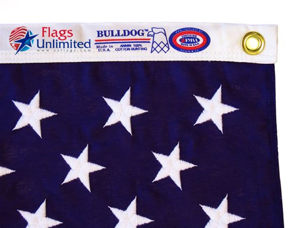 Bulldog 米国旗 6x10ft コットン製 Annin American Flags by Annin Flagmakers - Bulldog Cotton Material