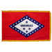 Arkansas State Flag With Pole Hem & Fringe