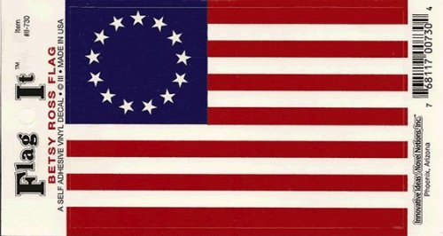Betsy Ross 13 Star Flag Decal Sticker