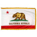 California State Flag With Pole Hem & Fringe