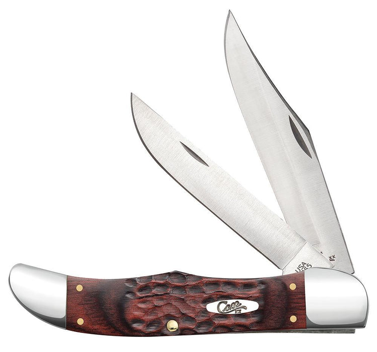 Case Rosewood Standard Jig Folding Hunter with Leather Sheath 00189