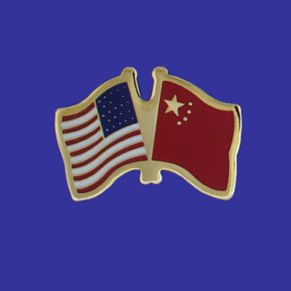 China & U.S. Lapel Pin