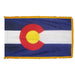 Colorado State Flag With Pole Hem & Fringe