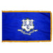 Connecticut State Flag With Pole Hem & Fringe