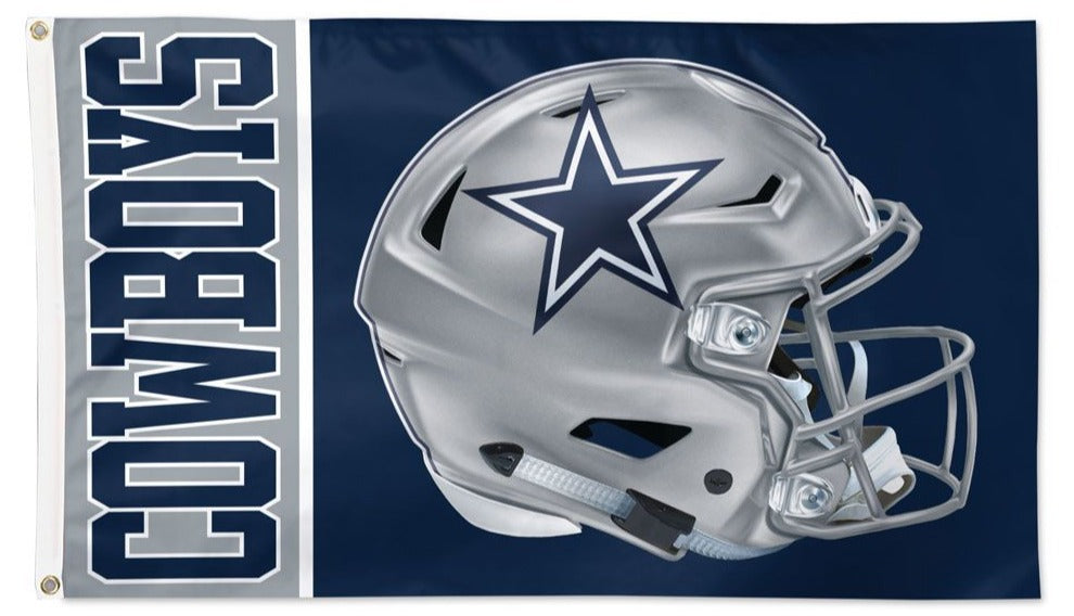 WinCraft Dallas Cowboys 3' x 5' Helmet Deluxe Single-Sided Flag