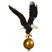 Natural Finish Flagpole Eagle