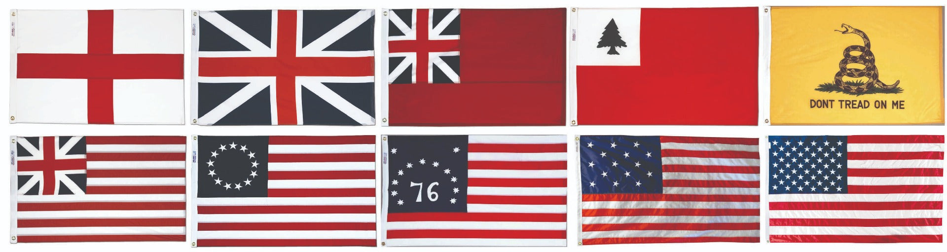 10 Flag Set - Flags of our Country