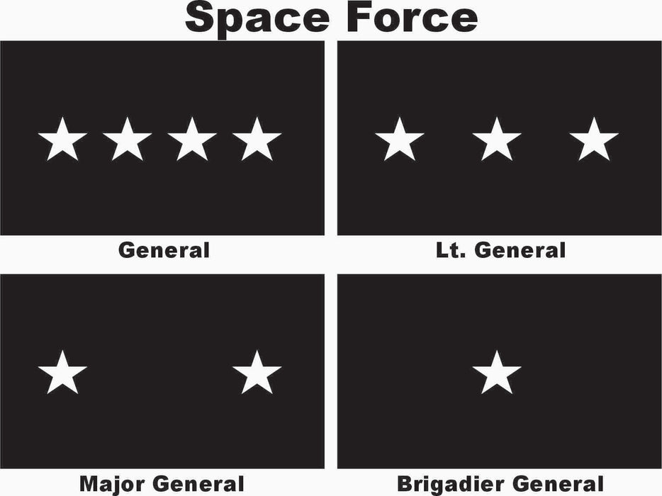 Officers Flags Space Force