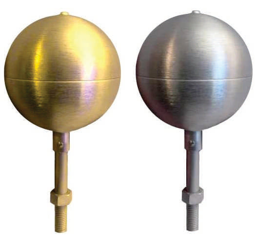 Gold or Silver Finish Flagpole Ornament