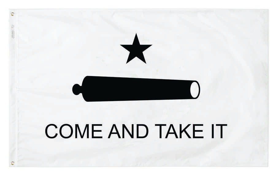 Gonzales Banner of 1835 (Come and Take It) Flag