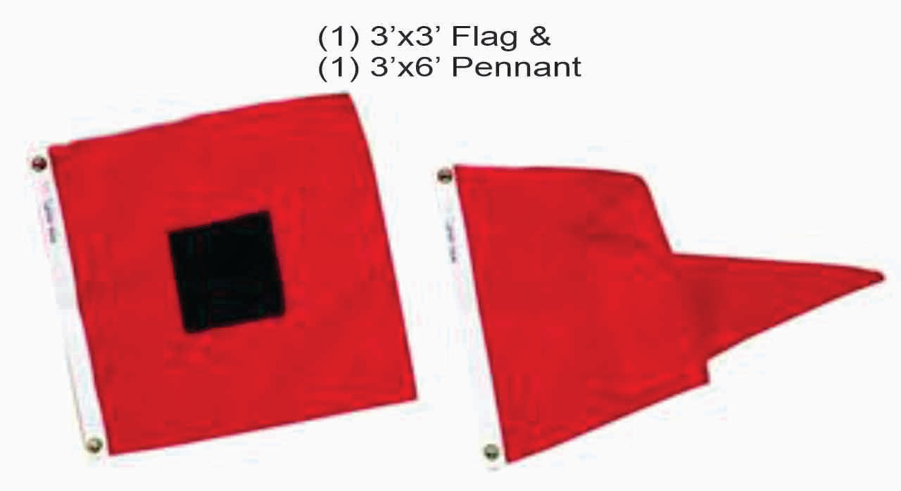 Larger Flag Set Includes 1 Flag & 1 Pennant