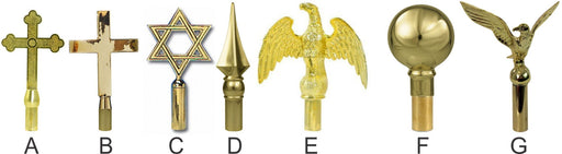 Our Selection of Indoor Flagpole Ornaments