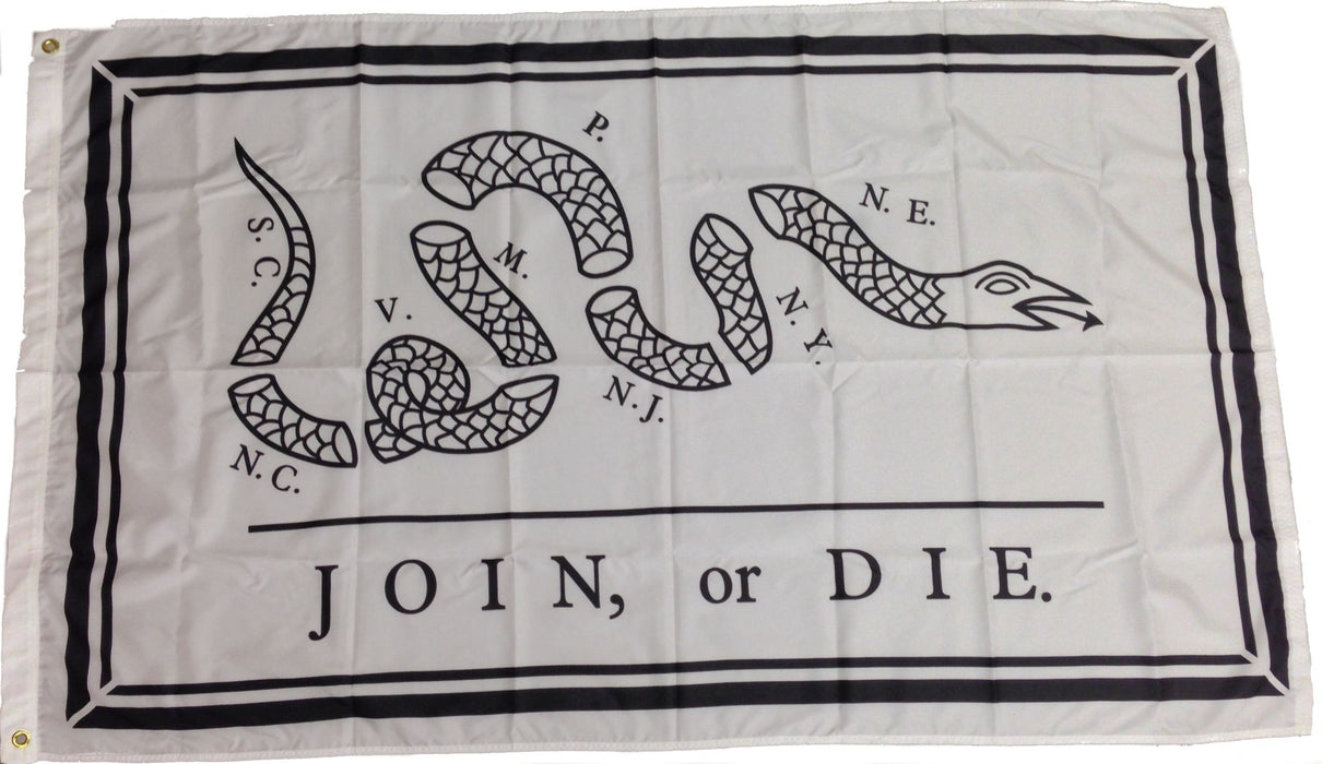 Join or Die Flag (Benjamin Franklin) Flag