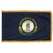 Kentucky State Flag With Pole Hem & Fringe