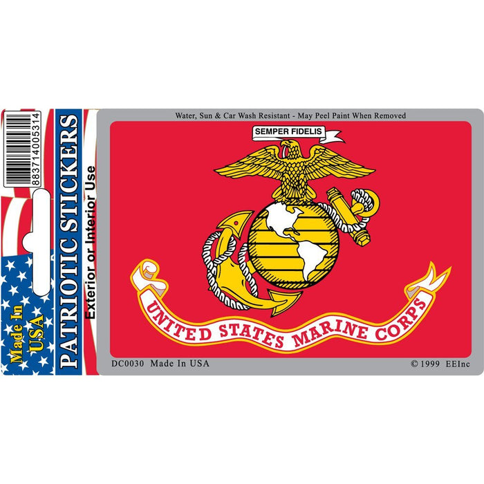 Marine Corp Flag Decal Sticker