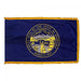 Nebraska State Flag With Pole Hem & Fringe