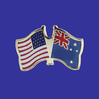 New Zealand & U.S. Lapel Pin