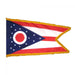 Ohio State Flag With Pole Hem & Fringe