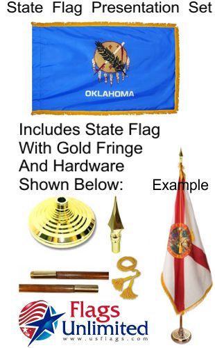 Oklahoma Indoor Flag Set