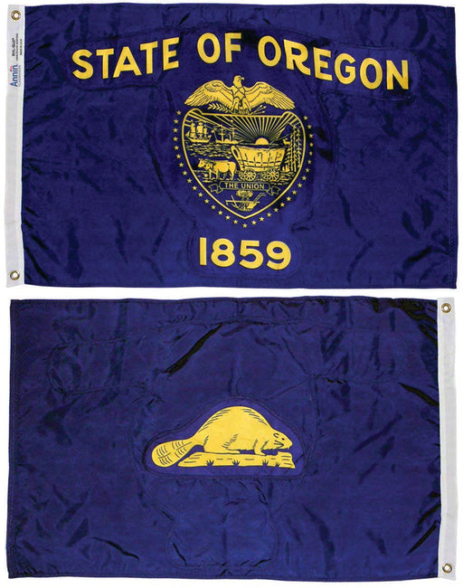 Oregon State Flag Front & Back
