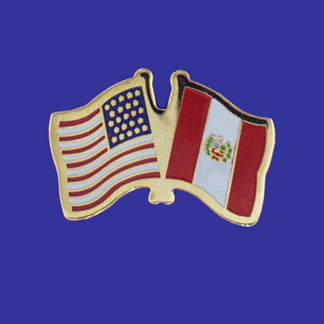 Peru & U.S. Lapel Pin