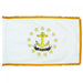 Rhode Island State Flag With Pole Hem & Fringe