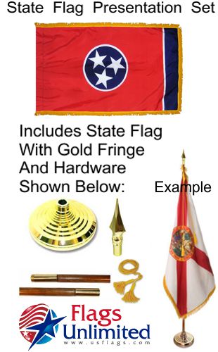 Tennessee Indoor Flag Set — Flags Unlimited