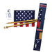 U.S. Flag Kit 2.5'x4' Flag - 5-Foot Wood Pole