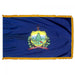 Vermont State Flag With Pole Hem & Fringe