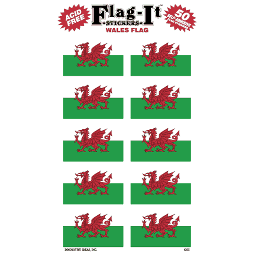 Wales Flag Stickers