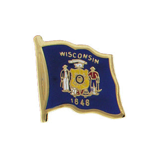 Wisconsin Forward Pin Wisconsin Lapel Pin — Flags Unlimited